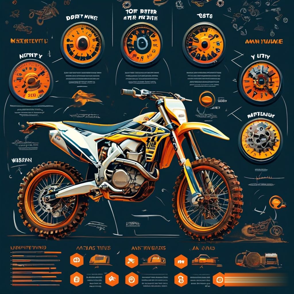 Dirt bike maintenance check between services